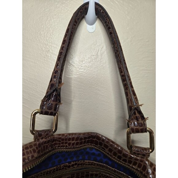 Rebecca Minkoff Croc Print Embossed Leather Medium Sized Shoulder/Handbag - Picture 6 of 11